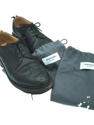 画像：THOM BROWNE. NEW YORKウイングチップシューズ/ドレスシューズ/US7/BLK/レザー7