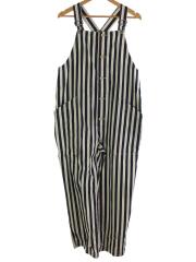 NON-FADE STRIPES OVERALLS/オーバーオール/2/コットン/紺/ストライプ/A12207-1