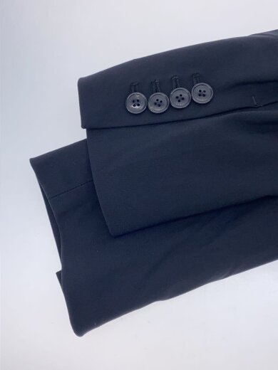 画像：1piu1uguale3ナイロンハイテンションジャージ2Bテーラードジャケット/XL/ナイロン/ブラック/黒/MRB468//5