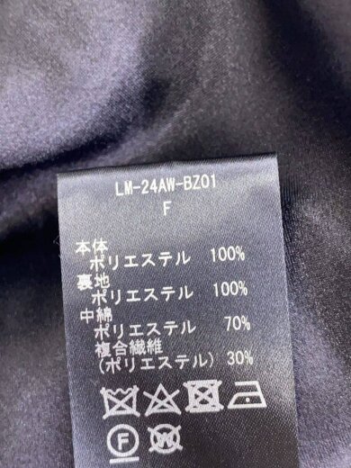 商品画像：中綿ジャケット/FREE/ポリエステル/BLK/無地/LM-24AW-BZ01 4