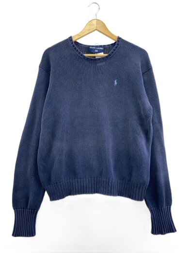 商品画像：ニット・セーター(薄手)/M/コットン/NVY 1