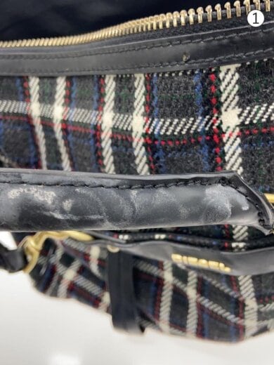 商品画像：ボストンバッグ/--/GRY/チェック// 7