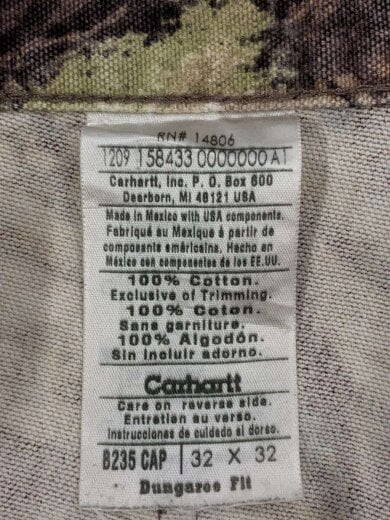 商品画像：ペインターパンツ/32/コットン/BRW/カモフラ/B235 CAP 5