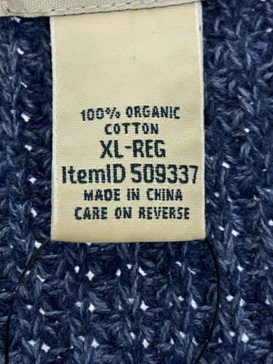 商品画像：ニット・セーター(厚手)/XL/コットン/BLU/509337 4