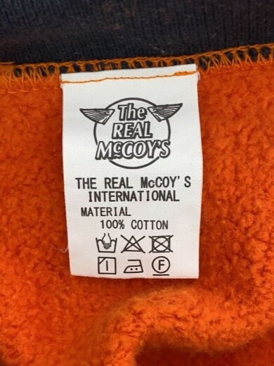 画像：THE REAL McCOY’Sパーカー/L/コットン/ORN/無地/191-1-414