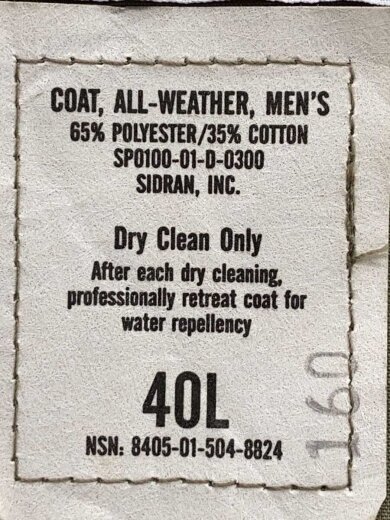 商品画像：コート/40/コットン/KHK/8405-01-504-8824// 4