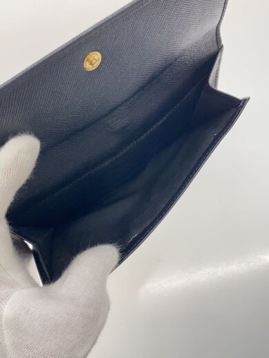 商品画像：2つ折り財布/レザー/BLK/レディース/IY-220119 5