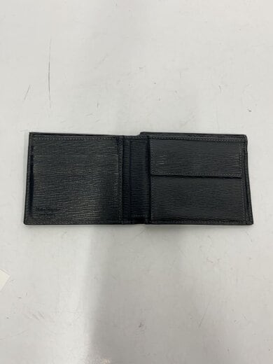 商品画像：2つ折り財布/レザー/BLK/メンズ 4