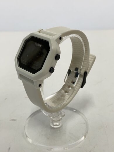 商品画像：クォーツ腕時計/デジタル/ラバー/BLK/WHT/SS 2