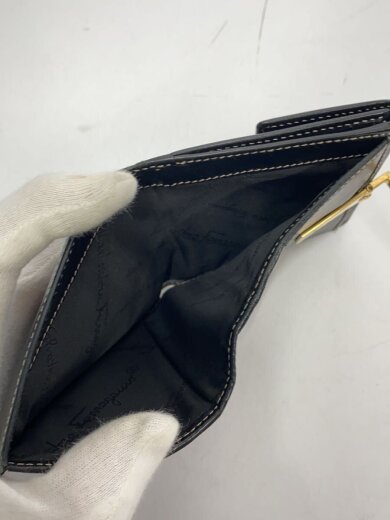 商品画像：ガンチーニ/2つ折り財布/レザー/BLK/無地/レディース/AQ-22 O117 6