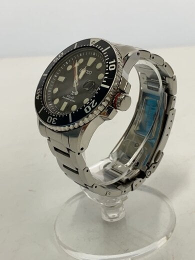 商品画像：ソーラー腕時計/アナログ/ステンレス/BLK/SLV/SS/V157-0BT0 2