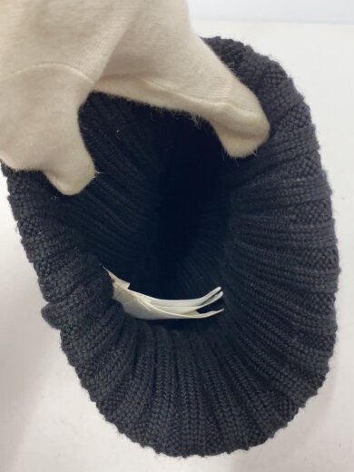 商品画像：ニットキャップ/--/ウール/BLK/無地/レディース/98954111DTRP 3