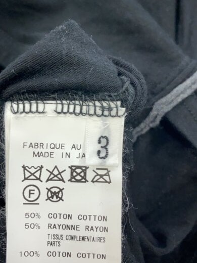 商品画像：長袖Tシャツ/3/コットン/BLK/HH-T55-270 4