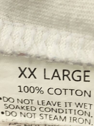 商品画像：Tシャツ/XXL/コットン/WHT// 4