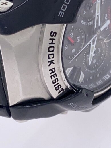 商品画像：ソーラー腕時計・G-SHOCK/アナログ/ラバー/BLK/BLK/SS 6