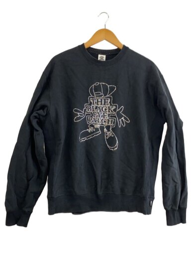 商品画像：ビジュー付き/クルーネックスウェット/M/コットン/BLK// 1