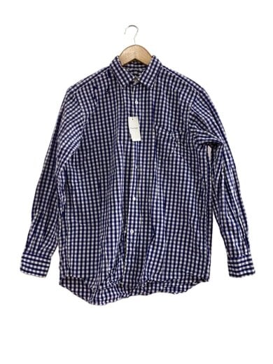 商品画像：長袖シャツ/1/コットン/WHT/ギンガムCK/K01-02001 1