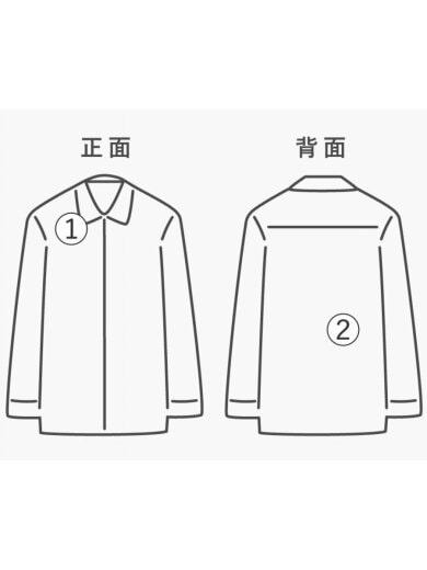 商品画像：長袖シャツ/1/コットン/WHT/ギンガムCK/K01-02001 8