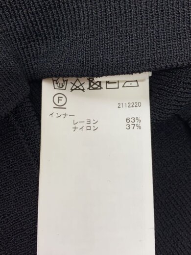 商品画像：カーディガン(薄手)/FREE/レーヨン/BLK/無地/0224201220070 5