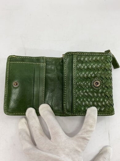 商品画像：2つ折り財布/レザー/GRN/レディース 3