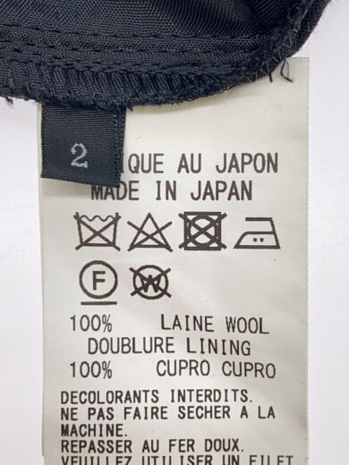 商品画像：ボトム/2/ウール/BLK/無地/YJ-P41-130 5