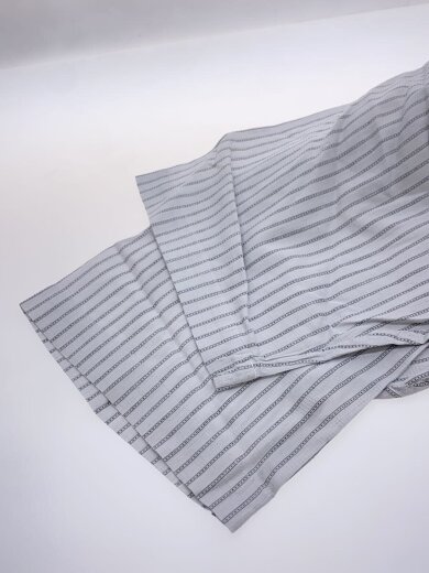 商品画像：半袖シャツ/M/コットン/GRY/ストライプ 5