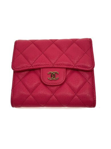 商品画像：3つ折り財布/レザー/PNK/無地/レディース/AP0231 1