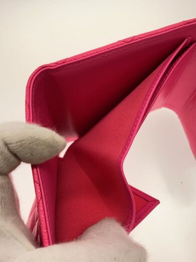 商品画像：3つ折り財布/レザー/PNK/無地/レディース/AP0231 6