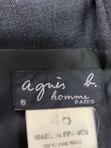 商品画像：テーラードジャケット/48/ウール/BLK/無地/3B/フランス製/ 3