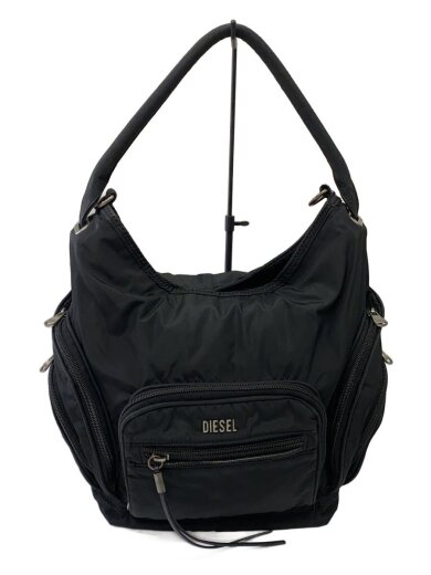 商品画像：ショルダーバッグ/デニム/BLK/00s/Hobo BAG/Y2K/ショルダー欠品、内側、ジップ 1