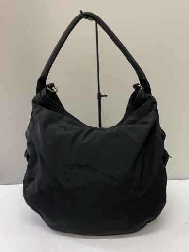 商品画像：ショルダーバッグ/デニム/BLK/00s/Hobo BAG/Y2K/ショルダー欠品、内側、ジップ 3