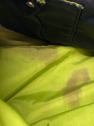 商品画像：ショルダーバッグ/デニム/BLK/00s/Hobo BAG/Y2K/ショルダー欠品、内側、ジップ 7