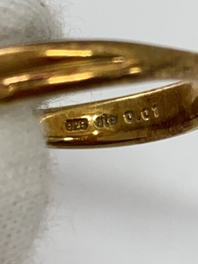 商品画像：リング/SV925/12号/GLD/レディース/0.01ct 8