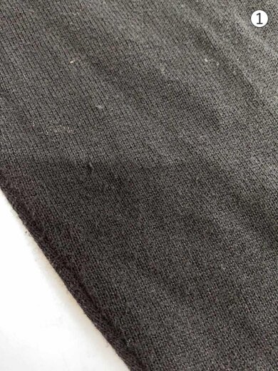 商品画像：Exposed Seam Sweater/カシミヤ混/M/コットン/BLK/117141 8