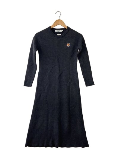 商品画像：ニットジャンパードレス/S/ウール/GRY/無地/jw01640kt1036// 1