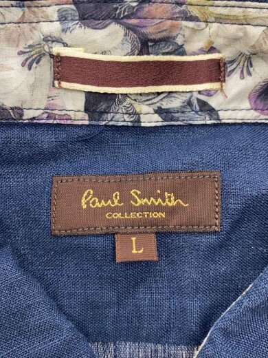 画像：Paul Smith長袖シャツ/L/リネン/NVY/PC-CR-68324//3