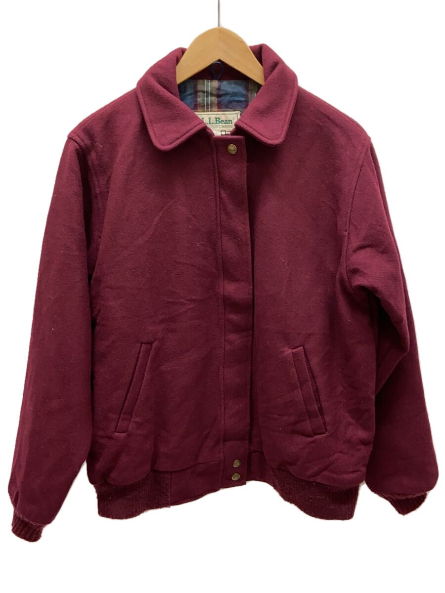 L.L.Bean / ブルゾン/L/ウール/ボルドー/バーガンディ/C824/エルエルビーン/ヴィンテージ