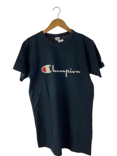 商品画像：80s/スクリプト/霜降り/Tシャツ/L/コットン/BLK/プリント 1