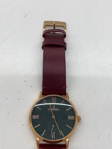 商品画像：クォーツ腕時計/アナログ/レザー/GRN/BRD/OR0071 6