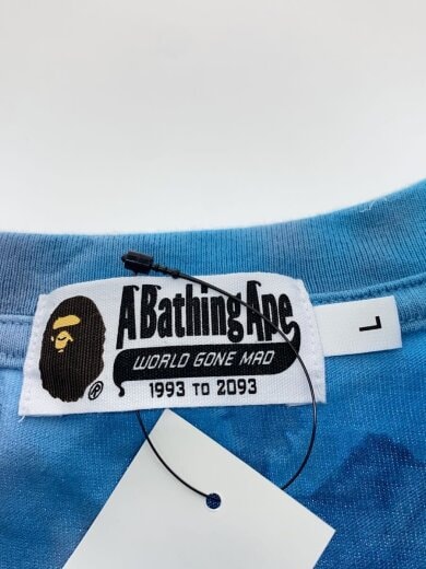 商品画像：ICE DYE COLLEGE RELAXED FIT TEE/Tシャツ/L/コットン/BLU/総柄 3