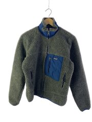 99年製/レトロX/フリースジャケット/S/ポリエステル/GRY/23055FA99