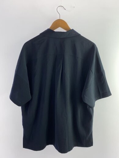 商品画像：半袖シャツ/1/ポリエステル/NVY/無地/as31-100/ストレッチオープンカラーシャツ 2