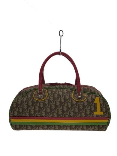 商品画像：ボストンバッグ/キャンバス/RED/総柄 1