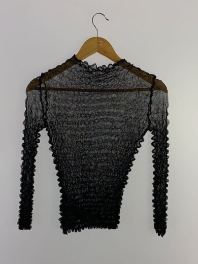 商品画像：トップス/FREE/ポリエステル/黒/01320490130/2PIECES SHEER POPCORN TOP 2