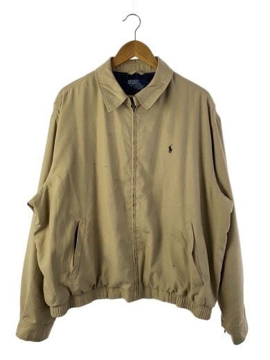 商品画像：スイングトップ/ボタン欠け/汚れ/ジャケット/XL/コットン/BEG/無地 1