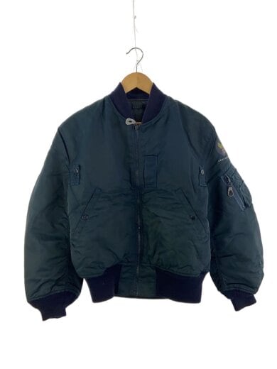 商品画像：フライトジャケット/M/ナイロン/NVY/無地/8452-511-0378 1