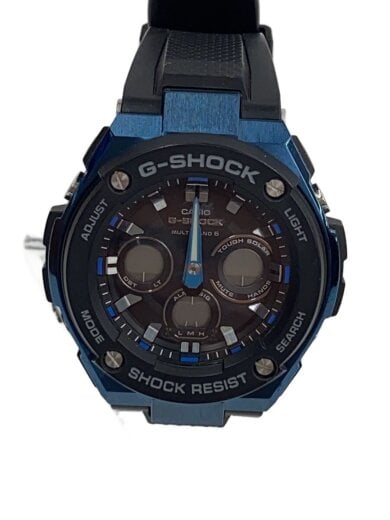 商品画像：腕時計/アナログ/BLU/BLK/GST-W300G 1