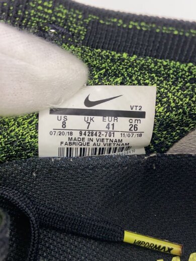 商品画像：AIR VAPORMAX FLYKNIT 2/エアベイパーマックスフライニット/イエロー/942842-701/26 5