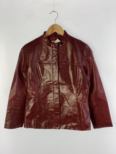 商品画像：レザージャケット・ブルゾン/M/豚革/BRD/小豆色 1