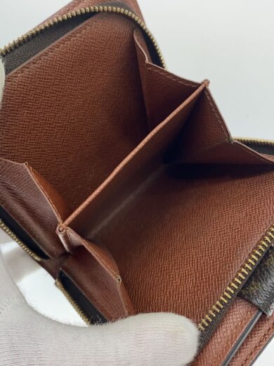 商品画像：コンパクト・ジップ_モノグラム・キャンバス/PVC/BRW/レディース 5